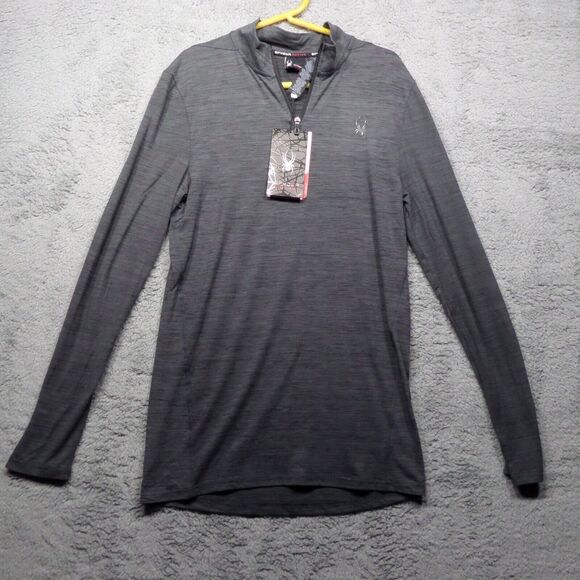 Spyder Other - Spyder Active 1/4 Zip Base layer Pullover Dark Gray Men's Size Large SPM834A